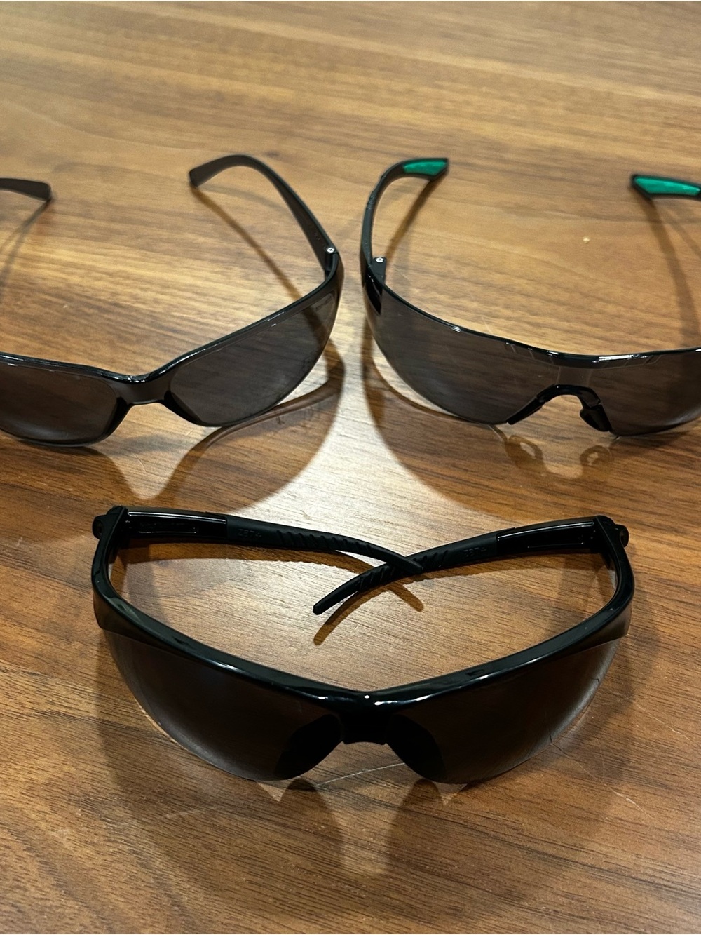 Men's Black Wraparound Safety Sunglasses - Unbranded pair of three